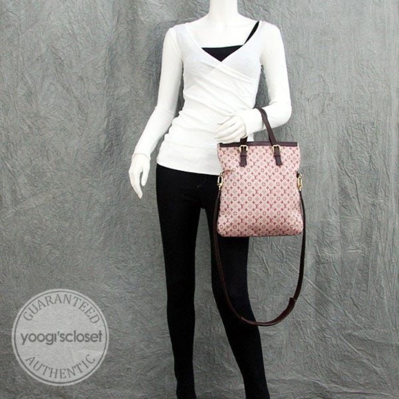 Authentic LOUIS VUITTON Cerise Monogram Mini Lin Francoise Shoulder Bag - Picture 3 of 16